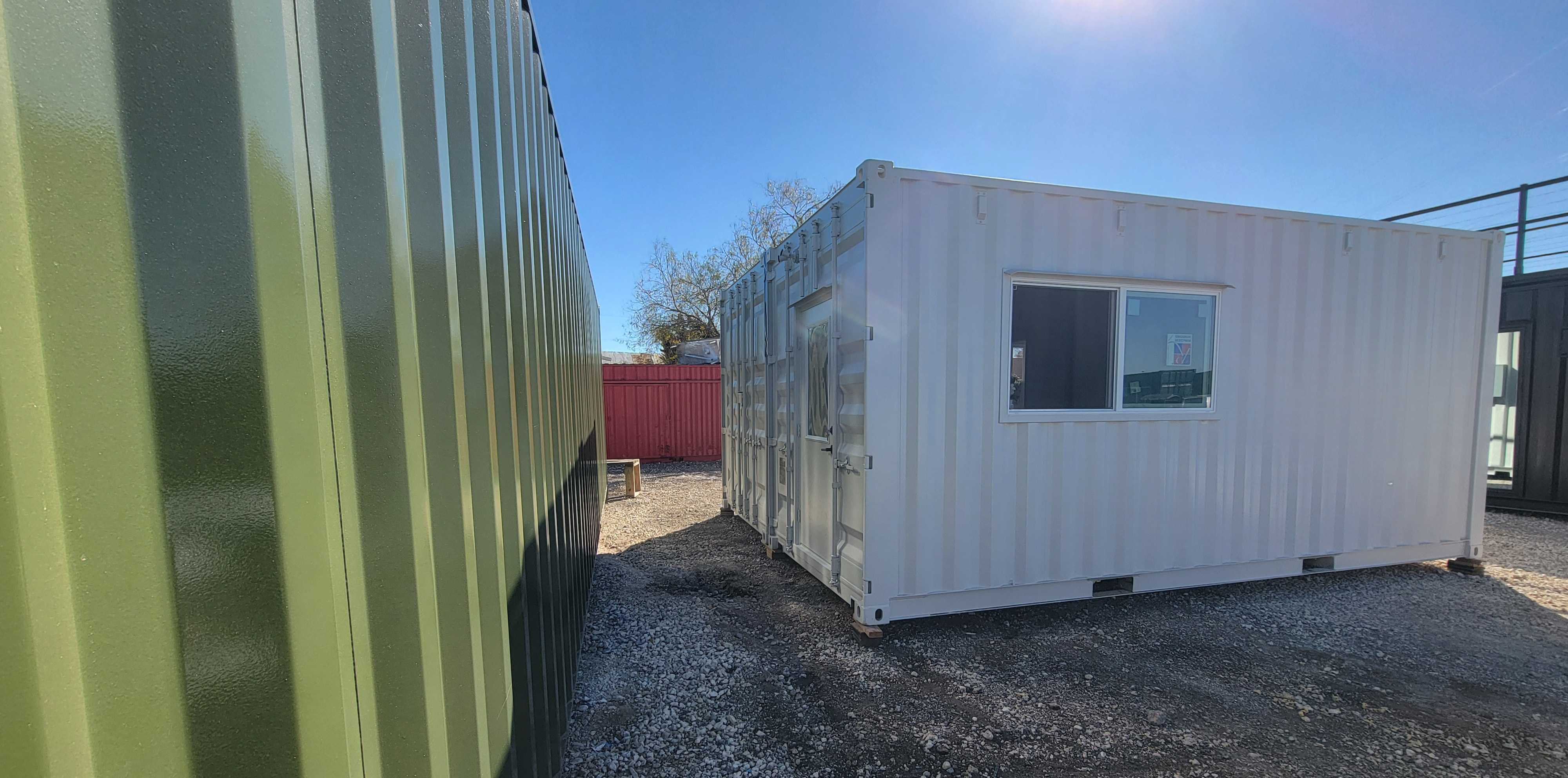 L Shape Container Home - The Lubbock - Bob's Containers / Bob's Containers