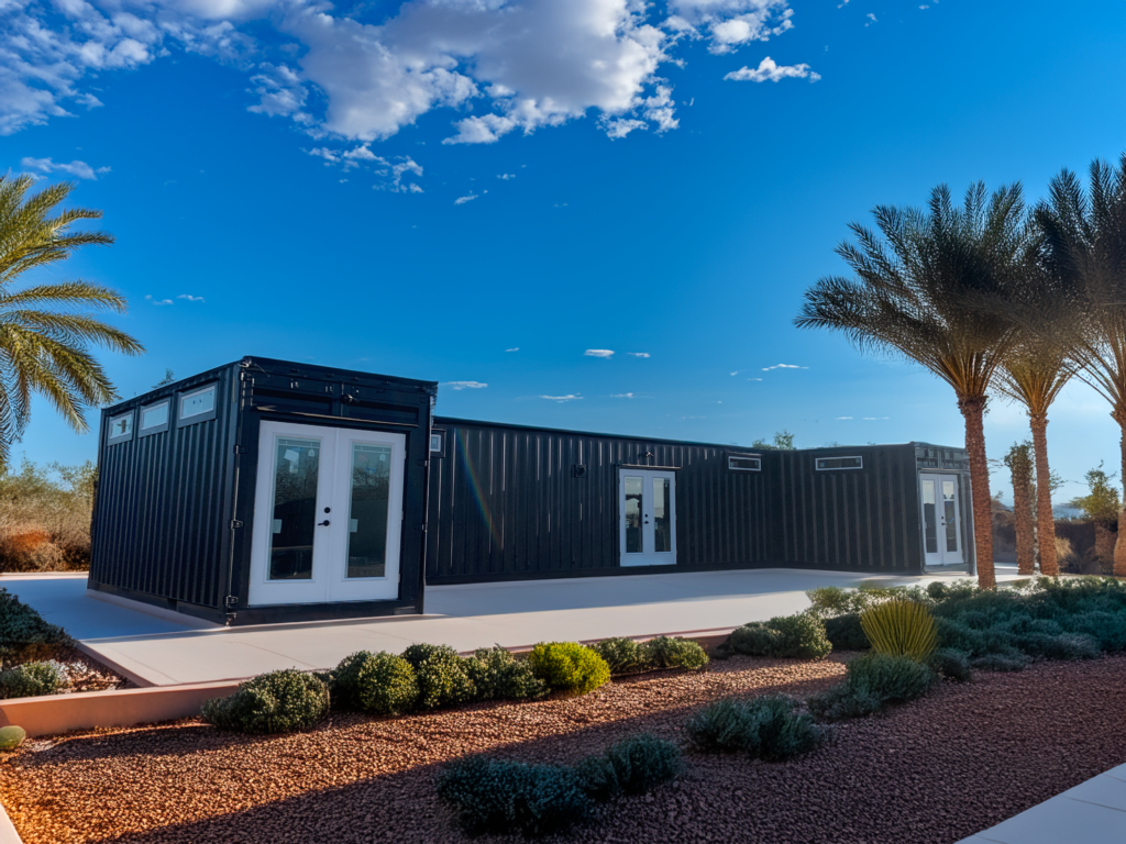 u-shaped container home